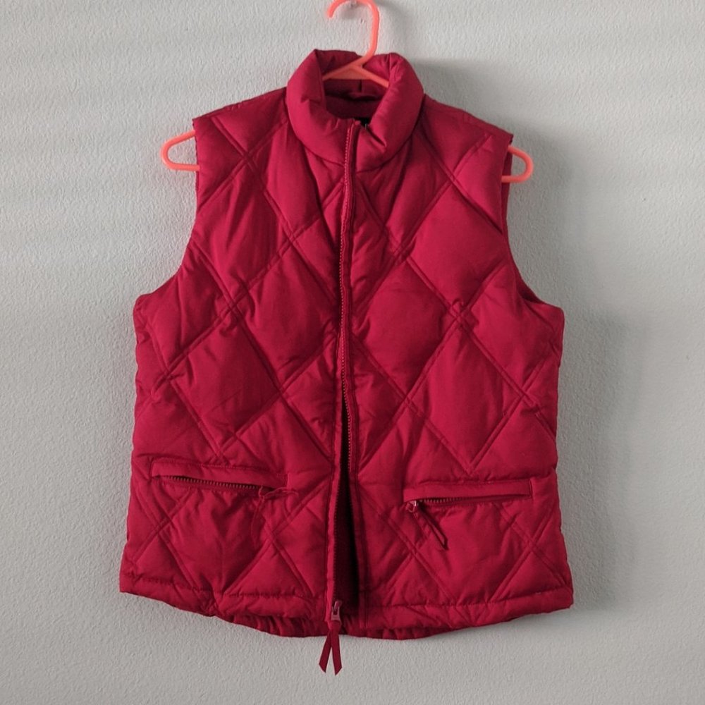 GAP Red Puffer Vest XS